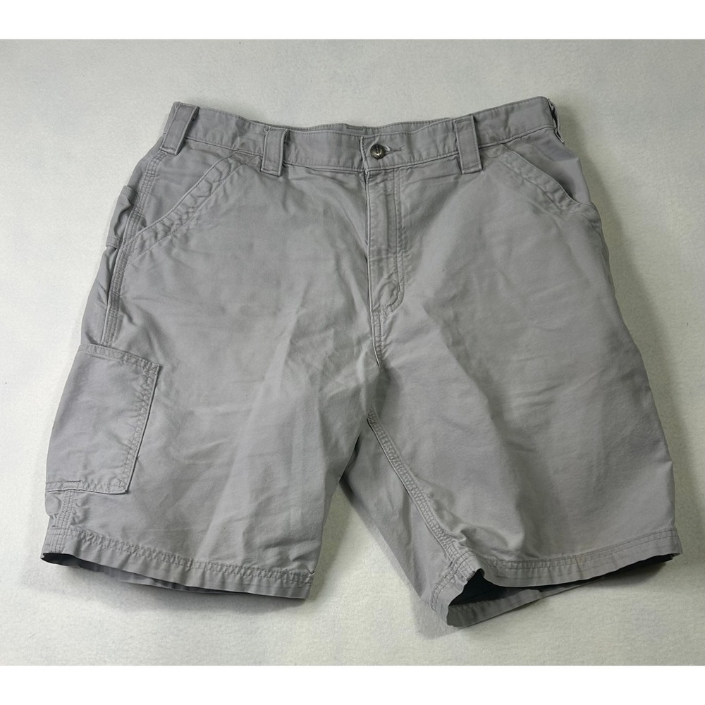 Carhartt B147 TAN Mens 36 Canvas Work Shorts Original‎ Fit Cargo Khaki Cotton